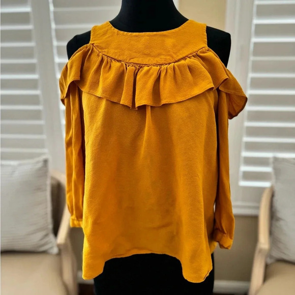 Maeve x Anthropologie | Open Shoulder Blouse - Size 4 - Picture 3 of 6